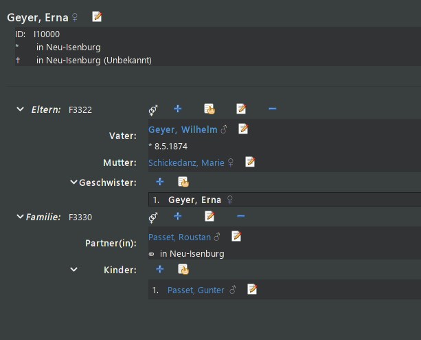 Erna Geyer/Geiger ... der 10.000 DB-Eintrag!