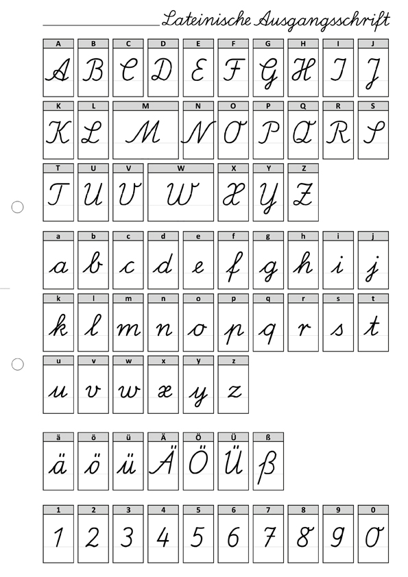 alphabet ausgangsschrift de