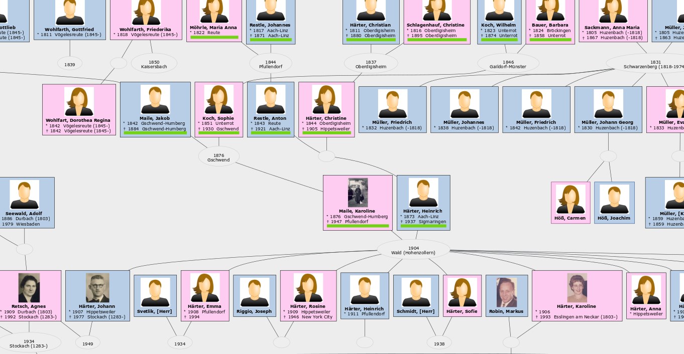 Verwandtschaftstafel