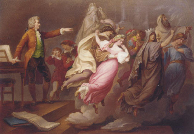 Carl Joseph Geiger Mozart directing imaginary actors