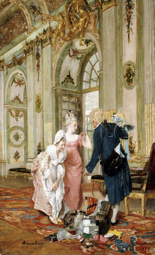 Caspar Augustin Geiger The Visiting Salesman 1878